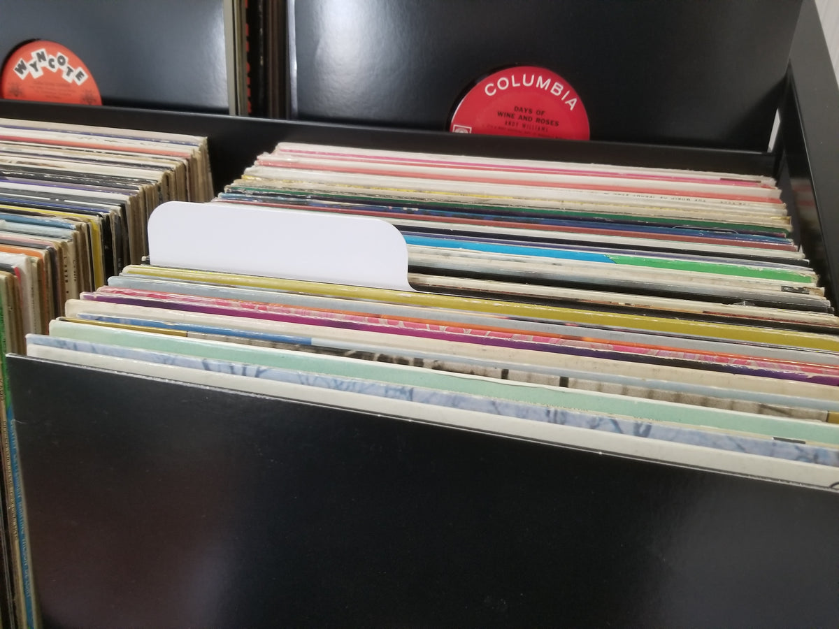 Record Dividers White with Tab 60 Mil Polystyrene / Pack of 10