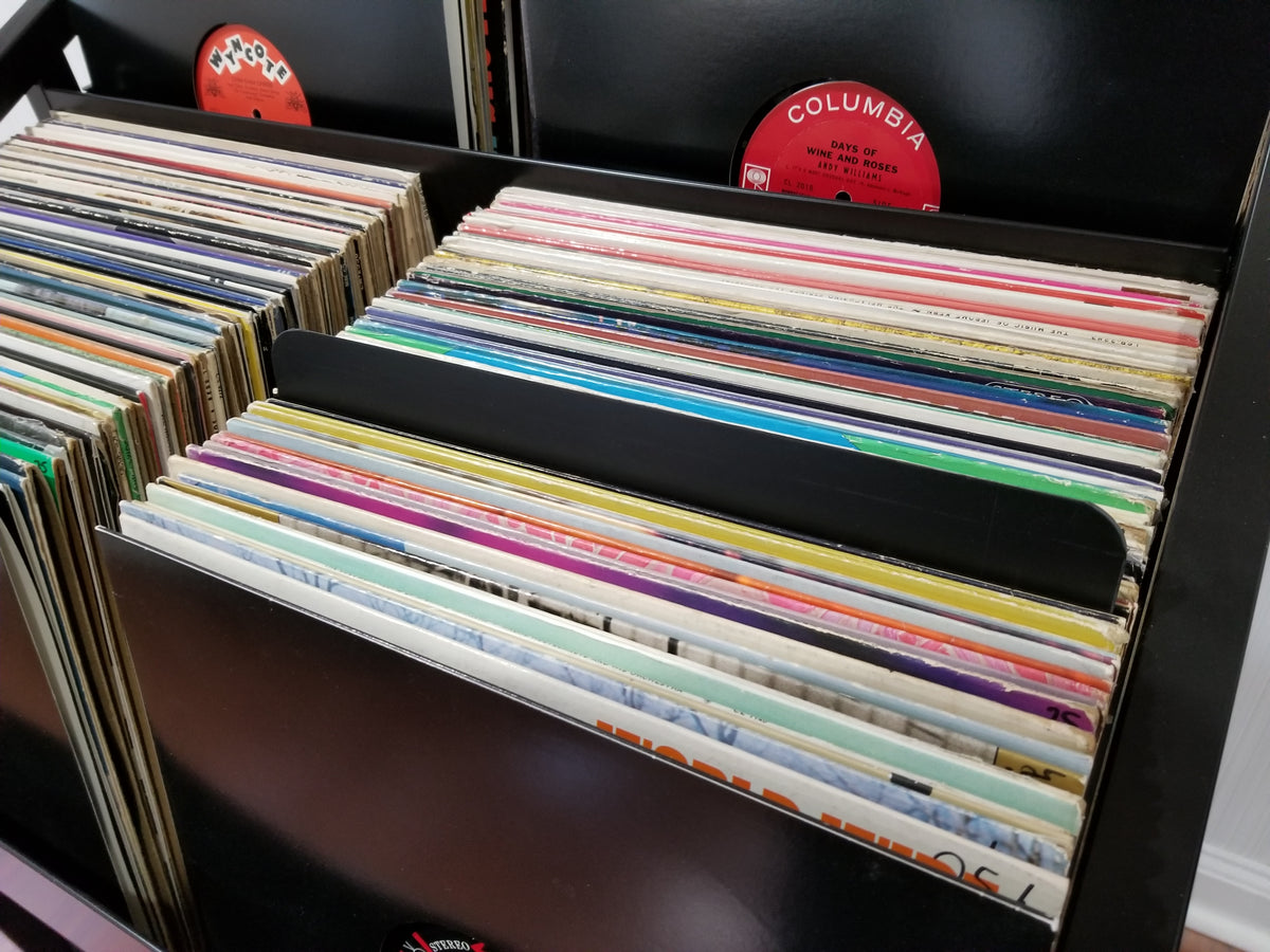 Record Dividers Black Full Cut 60 Mil Polystyrene / Pack of 10