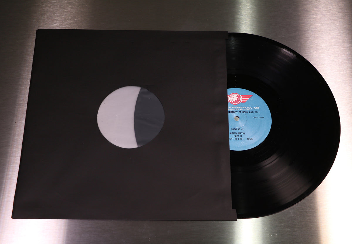 Inner LP Sleeves - Premium Black Paper with Poly Lining / Pack of 50