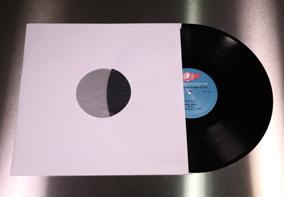 Inner LP Sleeves - Premium White Paper with Poly Lining / Pack of 50