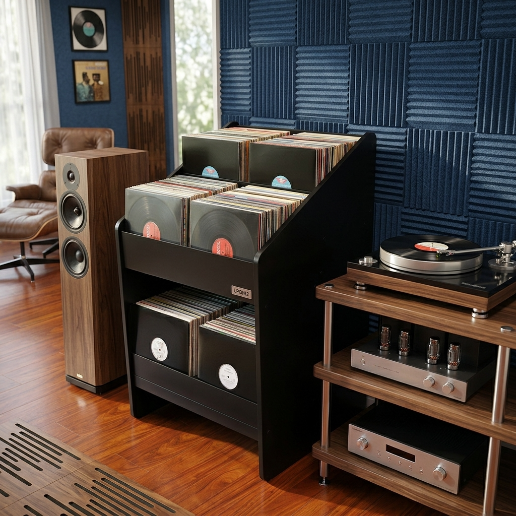 LPBIN2 Vinyl Record Storage Cabinet