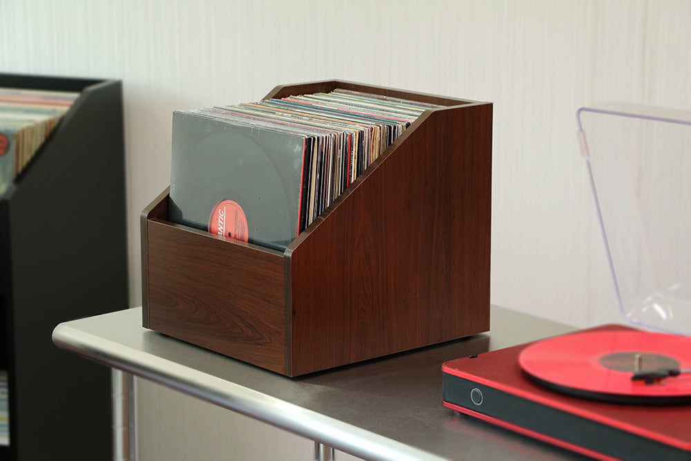 Bin-e LP Storage / Cordovan Cherry