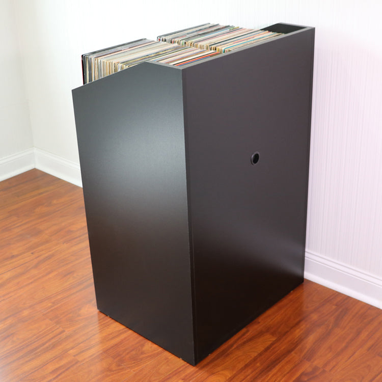 LPBIN LP Storage Cabinet / Modern Black