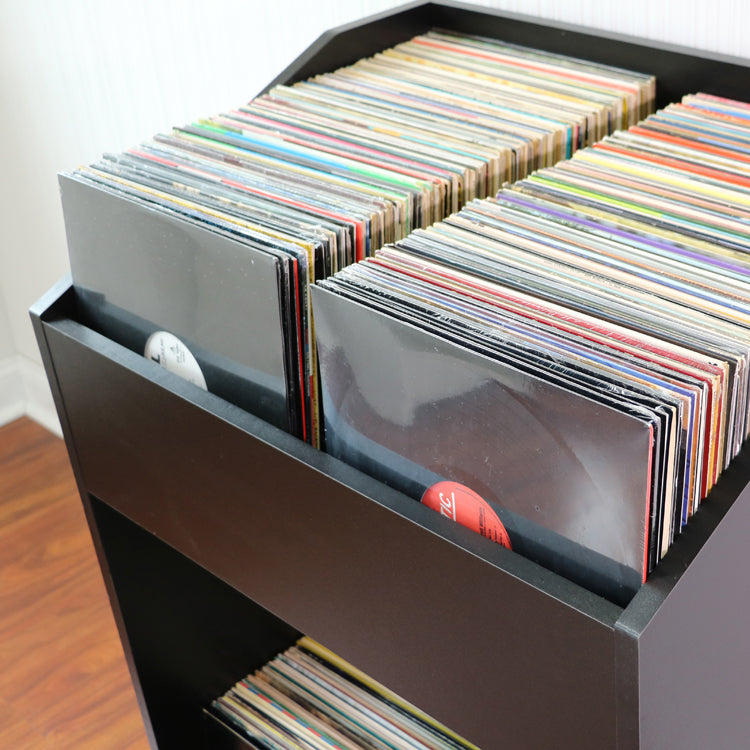 LPBIN LP Storage Cabinet / Modern Black