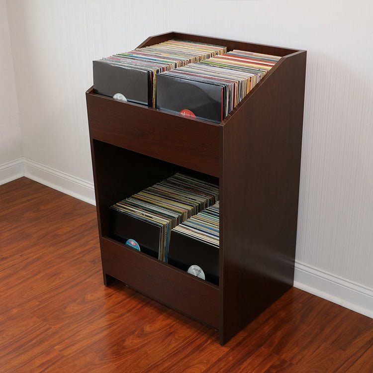 LPBIN LP Storage Cabinet / Cordovan Cherry