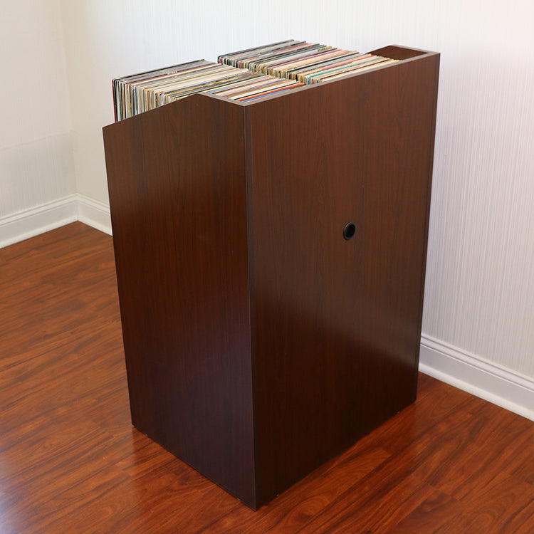 LPBIN LP Storage Cabinet / Cordovan Cherry