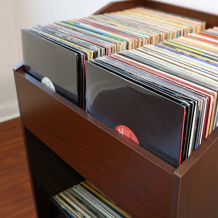 LPBIN LP Storage Cabinet / Cordovan Cherry