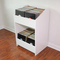 LPBIN LP Storage Cabinet / Natural White