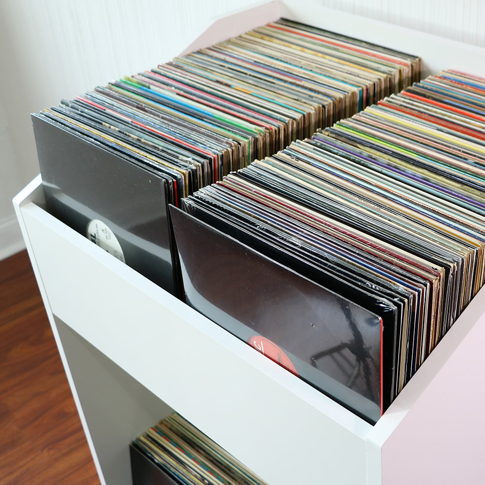 LPBIN LP Storage Cabinet / Natural White
