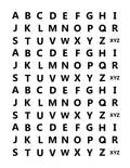 Full Alphabet Stickers / 4-pack